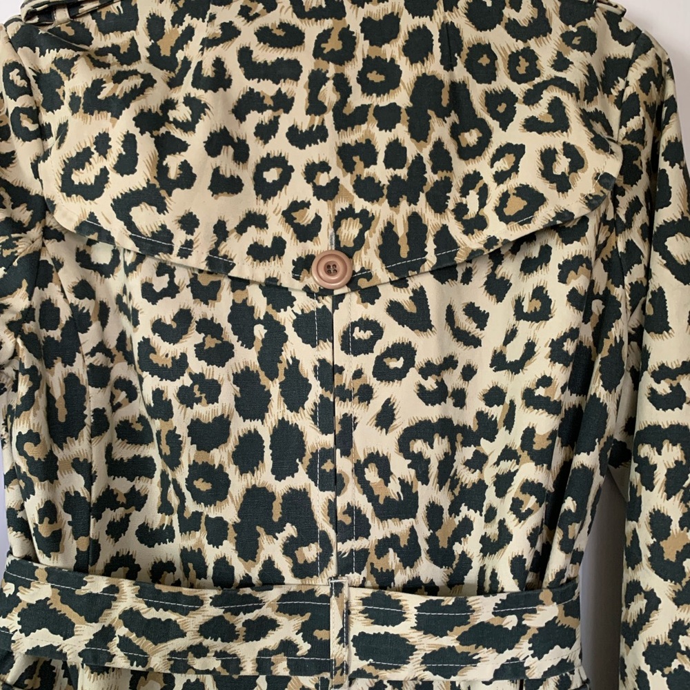 Like new animal print trench coat by Style Portfolio(Nordstrom) size M - Picture 8 of 10